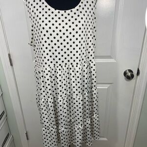 Marianne Polka Dot Sleeveless Dress Size 3X CB-109